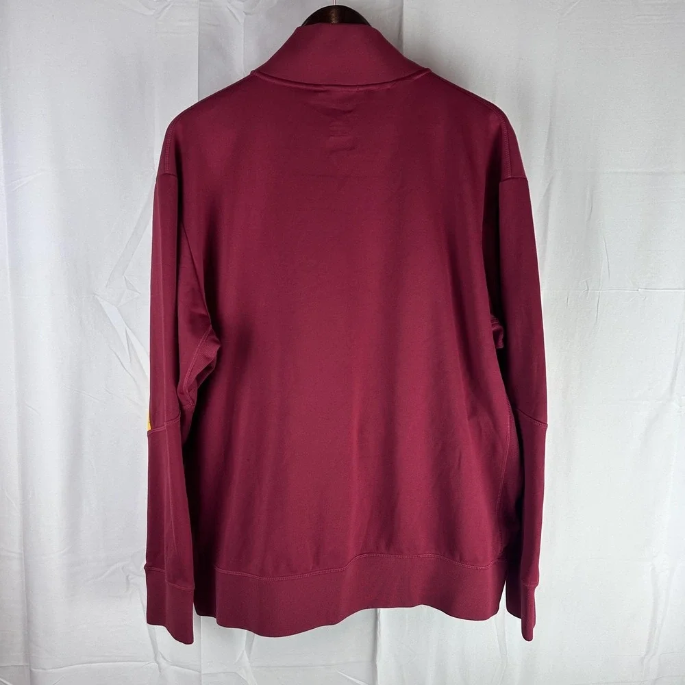 Iowa State Cyclones Jacket Mens XL Red Yellow Football‎ Dri-FIT Full Zip Nike